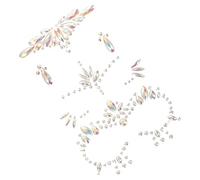 WOFASHPURET 3Fogli Adesivi per Fluorescente con Brillanti per Halloween e Feste Decorativo Unico e Sicuro per Età per Cosplay e Celebrazioni