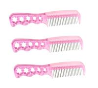 WOFASHPURET 3pezzi Spazzola Per Parrucche Antistatica Rosa Pettine Filo Per Extension Capelli e Bambola Districante Senza Strappi Per Styling e Cura Professionale