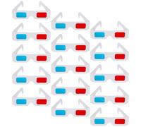 WOFASHPURET 40 Pezzi Occhiali 3d Anaglifi Rossi e Blu in Carta per Visione Film 3d e Giochi Tridimensionali, Accessori per Feste e Intrattenimento