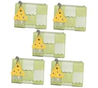 WOFASHPURET 5 Pezzi Corto per Carte e Monete Design e Compatto per Viaggi e Attività Matcha