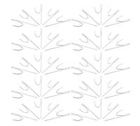 WOFASHPURET 50 Ganci per Tende a Forma di S in Ferro Resistenti Punta Appuntita, Set da 50 Pezzi per Decorazioni Domestiche e Accessori per Finestre, Facili da Installare e Antiruggine