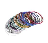 WOFASHPURET 50pezzi Braccialetti Colorati Accessori Alla Moda Per Polso Bracciali Semplici e Ispiratori Per Uomini e Donne Confezione Assortita Di Colori Random