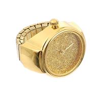 WOFASHPURET Anello Orologio Da Dito Con Movimento Al Batteria Design Semplice Con Glitter Regalo Elegante Da Donna e Uomo Adatto Per Party e Uso Quotidiano