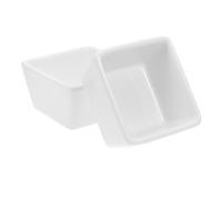 WOFASHPURET Barattoli di Ceramica a Cubo 2 Pezzi per Caramelle e Salse, Contenitori per Alimenti, per Ristorazione e Uso Domestico