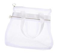 WOFASHPURET Borsa Da Spiaggia Rete Traspirante Pratica Borsa Da Viaggio Per Cosmetici e Necessaire Per Attività All Aperto e Raccogliere Conchiglie