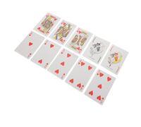 WOFASHPURET Carte da Gioco Braille Grandi e Tattili per Non Vedenti e Ipovedenti Oversize per Facile Presa Compatibili con Vari Giochi Ausilio per Apprendimento e Intrattenimento Adulto