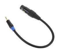 WOFASHPURET Cavo Adattatore Audio Din 5 Pin a Jack Maschio 3,5 Mm 30 Cm in Lega di Zinco Nero, Convertitore Cavo Midi per Telecamere e Console Audio, Accessorio per Eventi e Registrazioni