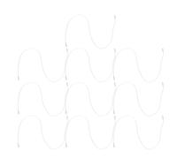 WOFASHPURET Cavo di Alimentazione LED T5 T8 2 Pin Doppia Estremità 1 Metro Set 10 Pezzi per Apparecchi Integrati Uso Casa Garage Illuminazione Continua Stabile