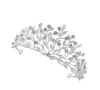 WOFASHPURET Cerchio Di Testa Della Di Diamanti Di Tiara Di Strass Nuziale Per Donna Fascia Per Nuziale Gruppo Musicale Oro Rosa Lega Di Zinco Silver
