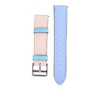 WOFASHPURET Cinta Di Cuoio Autentica Del Colore a Contrasto Bande Cinghie Uomo Cinturino Di Ricambio Cinturino Dell'orologio Cinturini Per Orologi Sky-blue Pelle Sintetica