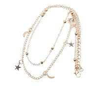 WOFASHPURET Collana Choker Lega Con Charm Stella e Design Romantico Doppio Perfetta Per e Occasioni Speciali