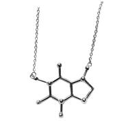 WOFASHPURET Collana Per Donne Amanti Del Caffè Ciondolo Creativo Inossidabile Gioielli Unici Per Feste e Occasioni Speciali Design Chic e Delicato Per Appassionate Di Chimica