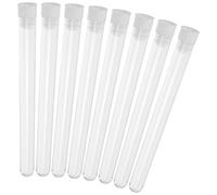 WOFASHPURET Contenitore Porta Aghi Plastica Coperchio 100 Pezzi, Tubi Provette Piccoli per Cucito e Lavori Artigianali, Custodia Compatta per Conservazione Aghi e Perline, per Laboratorio,