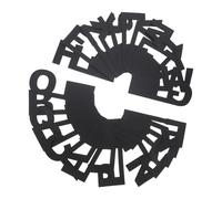 WOFASHPURET Divisori per Archiviazione CD in Plastica Nera 26 Lettere A-z Set da 26 Pezzi, Organizzatori Alfabetici per Scaffali Multimediali, Separatori per Dischi Vinile, Cd, Dvd e