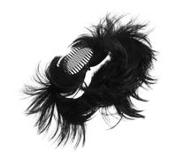 WOFASHPURET Extension Chignon Messy Clip Fibra Temperatura per Corti Effetto Ricci Disordinati Styling Veloce e Naturale per Cosplay e Quotidiano