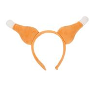 WOFASHPURET fascia per gamba di pollo cerchietti per costume da pulcino adulto cerchietti di pollo Cosplay fasce di tacchino per adulti Banca del Ringraziamento tessuto Marrone chiaro