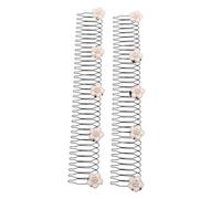 WOFASHPURET Fermagli per Pettini Fissatori Invisibili 2 Pezzi Set Accessori Chioma a Forma di U per Donna Kit Fissaggio Chioma Ribelli per Trucco, Lavaggio Viso e Acconciature Quotidiane