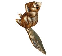 WOFASHPURET Fermaporta in Ghisa Vintage a Forma di Scoiattolo Base Antiscivolo, Cuneo Fermaporta Senza Fori per Protezione Porta e Parete, Accessorio Decorativo per Casa e Ufficio