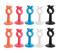 WOFASHPURET Fermaporta in Silicone 10 Pezzi Protezione Muro Nascosta, Blocca Spifferi Porta e Maniglia, per Viaggi e Uso Quotidiano