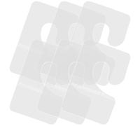 WOFASHPURET Ganci Adesivi per Appendere 100 Pezzi, Linguette Sospese Trasparenti per Etichette Strappate, Autoadesivi per Pareti e Pannelli Espositivi