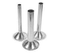 WOFASHPURET Kit 3 Tubi per Insaccatrice Salsicce in Acciaio Inox 1,5-2-2,5 Cm, Accessori per Insaccare Carne, Ricambi per Insaccatrice Manuale, Utensili Cucina per Salsiccia e Preparazioni
