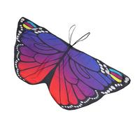 WOFASHPURET Oggetti di mantello per che fa i primi passi Cape costume farfalla mantello da spettacolo per mantello cosplay mantello di farfalle chiffon Blu