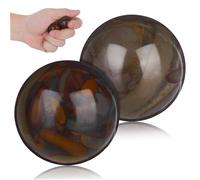 WOFASHPURET Palline da Handball in Marmo per Massaggi, 2 Pezzi, Levigate e Rotonde, per Automassaggio e Pratiche di Rilassamento