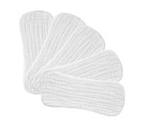 WOFASHPURET Pannolini di Stoffa in Cotone 100% per Ragazzo Ragazza 0-3 Mesi, Inserti Assorbenti Traspiranti e Lavabili, Set da 5 Pezzi la Protezione del Ragazzo Ragazza in Casa e Viaggio