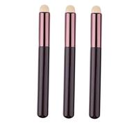 WOFASHPURET Pennelli Per Labbra in Fibra Artificiale 3 Pezzi, Applicatori Per Rossetto e Lucidalabbra Mini, Strumenti Per Trucco Labbra Compatti Per Uso Domestico e Professionale