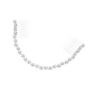 WOFASHPURET Pettine Da Sposa Elegante Con Catena e Cristalli Accessorio Per Acconciatura Da Matrimonio Adatto Per Cerimonie Feste e Occasioni Speciali