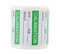 WOFASHPURET Rotolo 300 Pezzi Etichette Di Calibrazione Autoadesive Permanenti Scrivibili Adesivi Di Controllo Qualità Per Magazzino Produzione Scorte Pallet