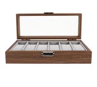 WOFASHPURET Scatola Porta Orologi Con Slot Organizer Portatile Per Orologi e Gioielli Design Classico Protezione Da Graffi e Danni