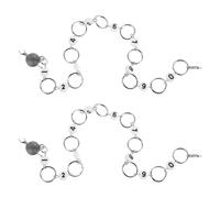 WOFASHPURET Set 2 Pezzi Marcatori Numerici per Uncinetto Clip Rimovibile, Segnapunti Piatti per Maglia e Cucito, Ciondoli Artigianali per Gestione Precisa del Progetto e Lavori DIY