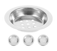 WOFASHPURET Set 4 Pezzi Piastra Brucia Incenso in Acciaio Inossidabile, Accessori per Incensieri Mediorientali, Vassoio per Bruciatore a Carbone Schermo Rotondo, Ricambio Compatibile