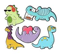 WOFASHPURET Set Di 5 Spille A Forma Di Dinosauro Piccole Alla Moda E Dal Design Adorabile Per Le Donne