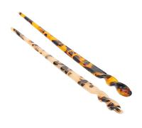 WOFASHPURET Spilli per Chignon in Acrilico Vintage 2Pezzi Facili da Usare, Non Danneggiano i Chioma, Adatti a Cerimonie, Feste e Impiego Quotidiano