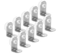 WOFASHPURET Staffe Angolari Acciaio Inossidabile 10 Pezzi per Mensole e Scaffali in Legno Viti di Montaggio per Arredo Cucina Accessori