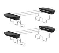 WOFASHPURET Supporto Griglia Scaldapane in Acciaio Inox 2 Pezzi, Porta Toast Antiscottatura Resistente Alte Temperature, Accessorio per Tostapane Uso Cucina Casa