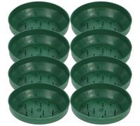 WOFASHPURET Vassoio in Schiuma Floreale Rotondo da 10 Pezzi, Porta-Fango per Composizioni Floreali in Plastica, Supporto Stabile per Allestimenti Matrimonio e Festa