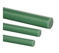 WOFDALY Asta in Fibra di Vetro Epossidica Verde 1 m Alta Resistenza Resistente Rigida Versatile Strutturale Strumento Prototipo Materiale per Ingegneria e Artigianato Industriale,25mm