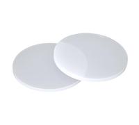 WOFDALY Guarnizioni in Silicone Solido 2 Pezzi Bianche Morbide Piastre Piane Rotonde Diametro 160MM Prestazioni di Tenuta Resistenza all'Usura Basi,Thickness 0.5mm