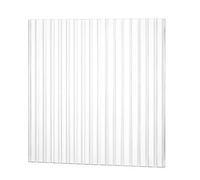 WOFDALY Lastra Acrilica Scanalata Trasparente 3 mm Pannello Privacy Testurizzato per Inserti Anta Armadio Divisori Pannelli Finestra e Interni,100x100mm