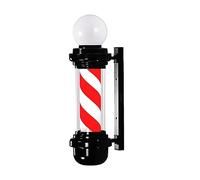 WOFDALY LED Barber Pole Stripe Salon Luce Rotante Illuminante Barber Pole Rotante Light Tradizionale Impermeabile Hair Salon Shop Sign Lamp Lampada da Parete per Esterni Decor Stile,E