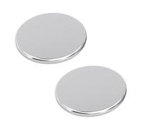 WOFDALY Piastre in Acciaio Inossidabile 304, Lamiere Rotonde Solide Lucidate A Specchio, 2 Pezzi, Guarnizioni Piatte in Metallo da 32 Mm di Diametro per Design Architettonico,Thickness 2.5mm