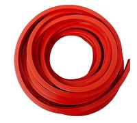 WOFDALY Striscia di Tenuta in Silicone Solido Rosso Lunghezza 5m Altamente Elastica, Resistente, Spessore Lastra 1mm, Guarnizione Piatta in Gomma Siliconica,Width 30mm