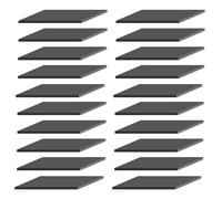 WOFDALY Tappetino di Assorbimento degli Urti in Gomma Nera Solida 20 Pezzi Blocchi Quadrati 50x50mm Estremamente Resistente Ai Cambiamenti Climatici, Strisce di Tenuta,Thickness 4mm