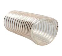 WOFDALY Tubo Poliupetano Trasparente Spessore 0,63 Mm Lunghezza 1 Metro Condotto dell'Aria in Poliuretano per Polveri, Estrazione Fumi, Lavorazione del Legno, Ventilazione,Inner Diameter: 165mm