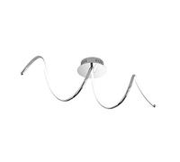 WOFI 9077.01.01.6000 a lampada da soffitto, Alluminio, 27 W, integrato, cromato, 72 x 28 x 33 cm