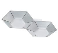 WOFI Lampada da parete, 9 W, alluminio spazzolato
