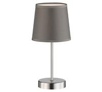 WOFI, Lampada da tavolo, Grigio,14x32 centimetriGrigio," 14x32 centimetri, metallo